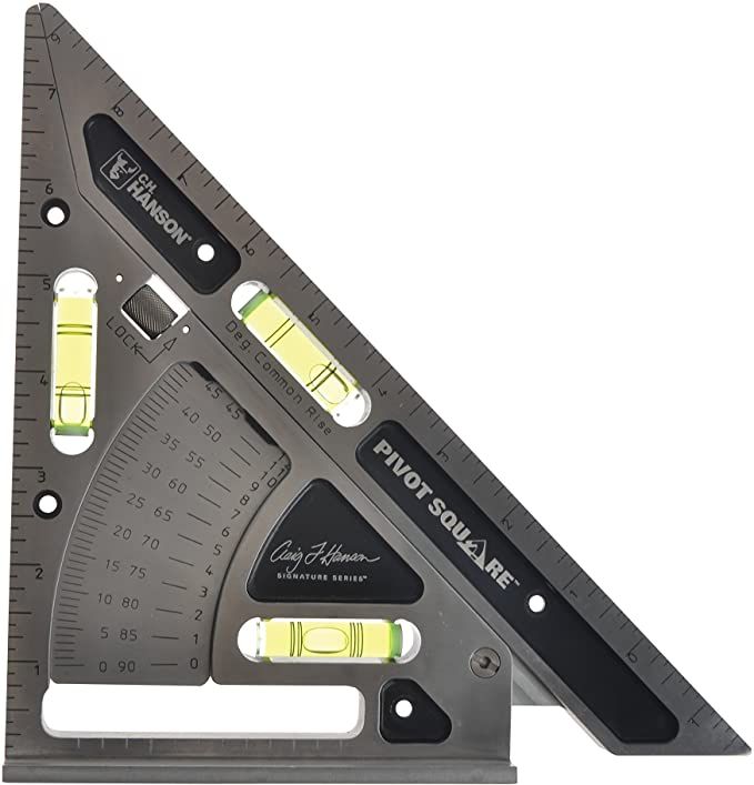 Palmgren Aluminum Pivot-Style Measuring Tool – 1/8" Graduation (Silver)