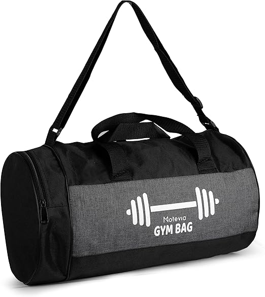 Gym Bag with External Pocket Sports Bag for Men and Women Motevia Sports Duffel Bag