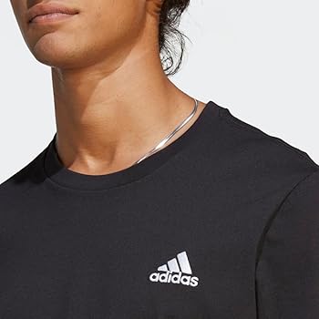 adidas Men's Essentials Small Logo Single Jersey Tee T-Shirt