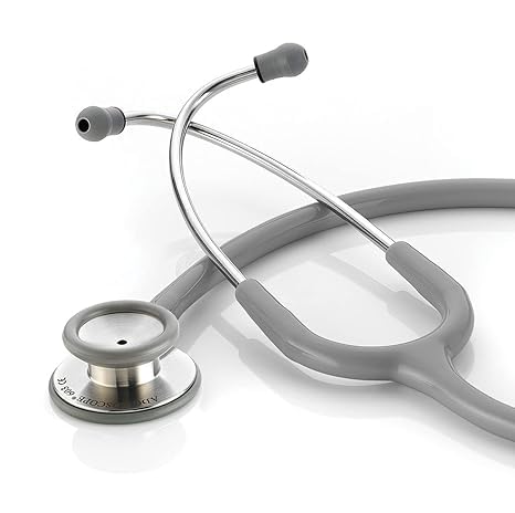 Bi-Medium Self Stethoscope - Aluminum Finish, Color (Grey)
